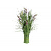 Gras boeket met violetjes - 40cm