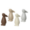 Deco konijn terracotta - 10.5x7.5x18cm - ass. (prijs per stuk)