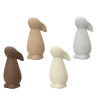 Deco konijn terracotta - 6.5x5x11.5cm - ass. (prijs per stuk)