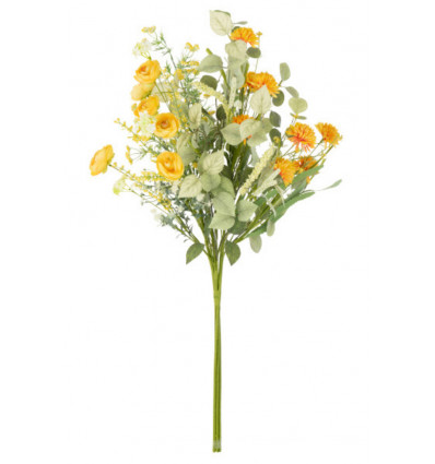 JLINE Boeket bloemen mix - 30x85cm- geel