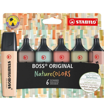 STABILO Boss original - Nature colors 6st.