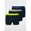 SCHIESSER Heren shorts 3st.- multicol.- M 005