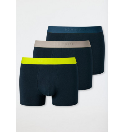 SCHIESSER Heren shorts 3st.- multicol.- L 006