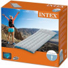 INTEX - Luchtbed camping mat - 67x184x17cm - grijs/blauw luchtmatras