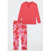 SCHIESSER Dames pyjama lang - rood - 038