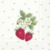 IHR Servetten - 25x25cm - little lovely strawberries 8523