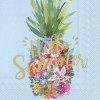 IHR Servetten - 25x25cm - hello summer ananas blauw 8680