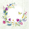 IHR Servetten - 33x33cm - Loving spring wreath l. groen 10315