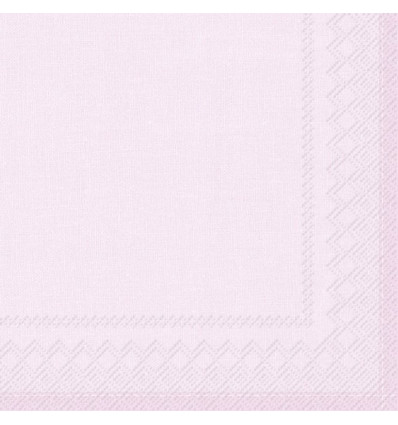 IHR Servetten - 25x25cm - licht roze 10496