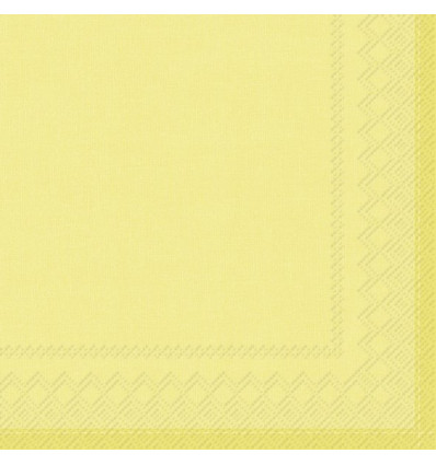 IHR Servetten - 25x25cm - licht geel 10496
