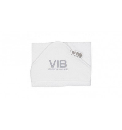 VIB Badcape VIB - wit/ zilver