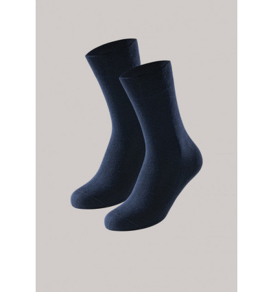 SCHIESSER Heren sokken 2paar- nachtblauw- 39/42