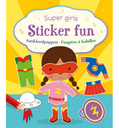 Super Girls sticker fun - Aankleedpoppen