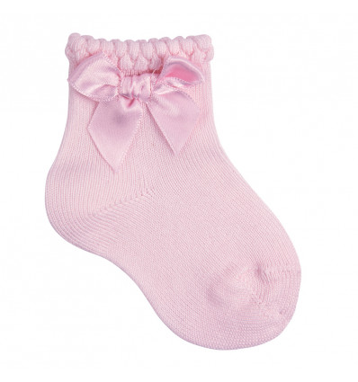 CONDOR sokken strik - roze - 0/3m