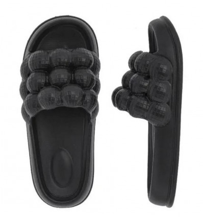 UNIQUE Gusto slippers - zwart 8601092BLACK