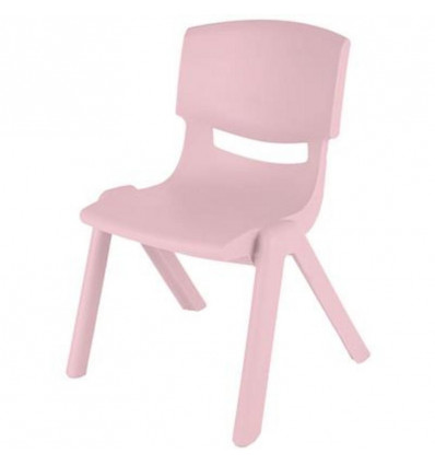 Kinderstoeltje plastic - pastel roze