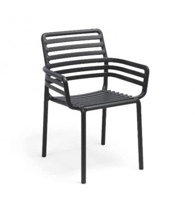 NARDI Doga stoel - antraciet armstoel tuinstoel armchair
