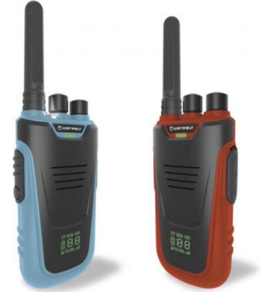 KIDYWOLF Kidytalk walkie talkies - blauw/ rood