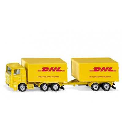 SIKU - Vrachtwagen met DHL aanhangwagen
