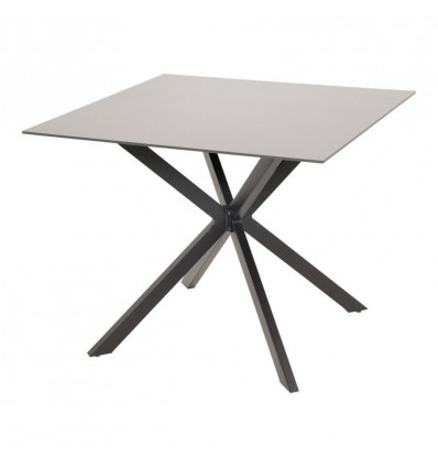 CREST tafel - 90x90cm - alu mat zwart