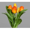 Tulpen bundel 31cm 3st. - oranje 3 bloemen en 2 knoppen