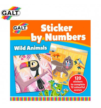 GALT Sticker op nummer - Wilde dieren
