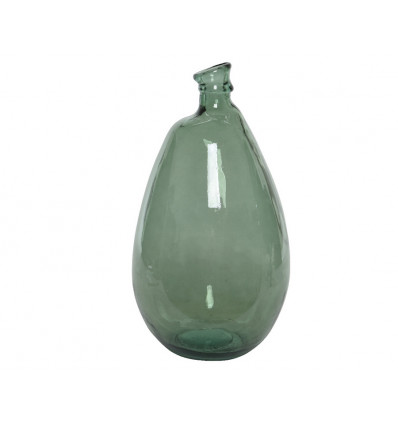 Vaas in recycled glas - 26x47cm - groen