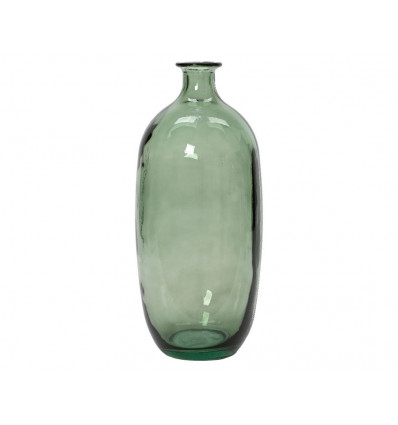 vaas in recycled glas 16x 38 cm groen