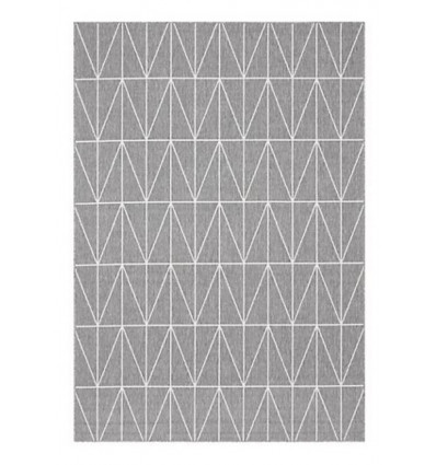 Tapijt FENIX - 80x200cm grijs met witte lijnen 1.6m2