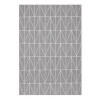 Tapijt FENIX - 80x200cm grijs met witte lijnen 1.6m2