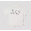 S. OLIVER G T-shirt HEY - ecru - S