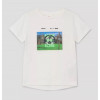 S. OLIVER B T-shirt SCORE voetbal - ecru- 116/122