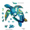 EUREKA E2D Rainbow houten puzzel - zee schildpad