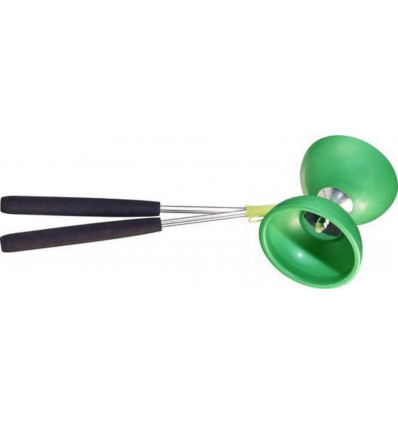 ACROBAT Diabolo rubber d. groen met alum handsticks