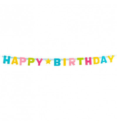 HAPPY BIRTHDAY letterslinger - 150cm