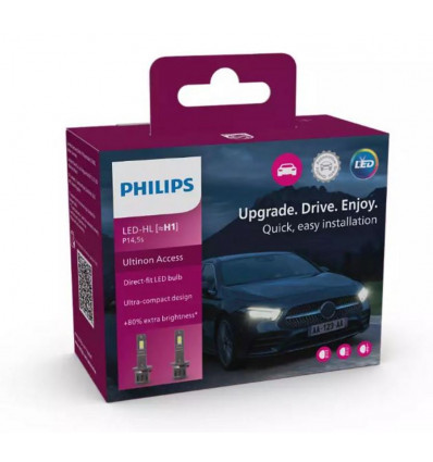 PHILIPS Ultinon Access autokoplamp LED U2500 H1 12V
