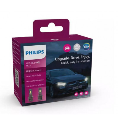 PHILIPS Ultinon Access autokoplamp LED U2500 H3 12V
