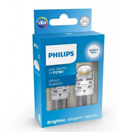 PHILIPS Ultinon Pro6000 signaallamp LED- P21 wit