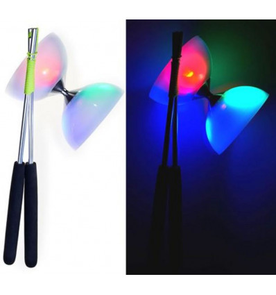 ACROBAT Diabolo LED light met alu handsticks