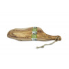 Serveerplank olijfhout rustiek met hand-vat - 40/45cm