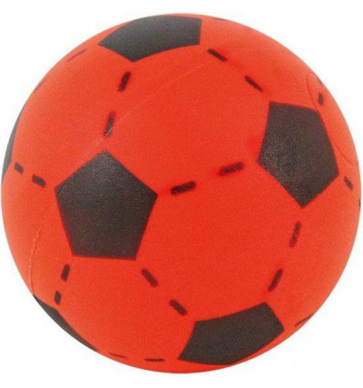 Zachte voetbal 20cm - rood/ zwart