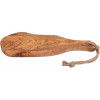 Serveerplank olijfhout rustiek met hand-vat - 30/35cm