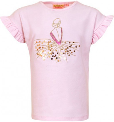 SOMEONE G T-shirt ANAIS - soft pink - 110