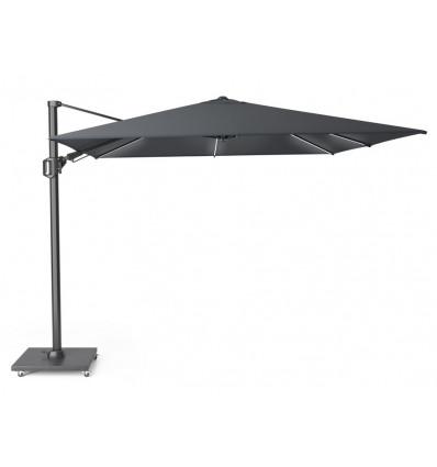 CHALLENGER T2 Glow parasol 3x3m - antra/antraciet met LED verlichting excl.voet