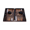 Backgammon 18"- burl walnoot hout