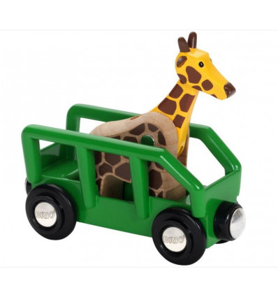 BRIO Wagon met giraffe 63372400