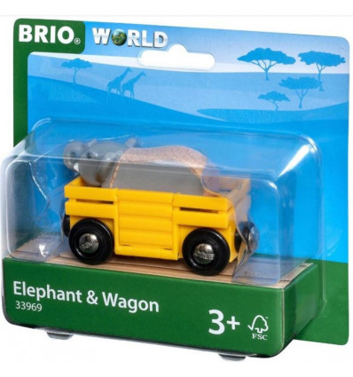 BRIO Wagen met olifant 63396900