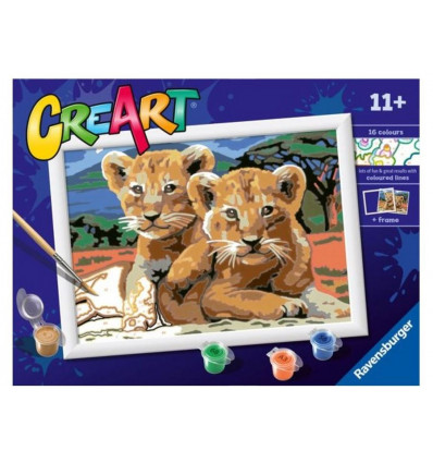 CREART Schilderen - Little lion cubs