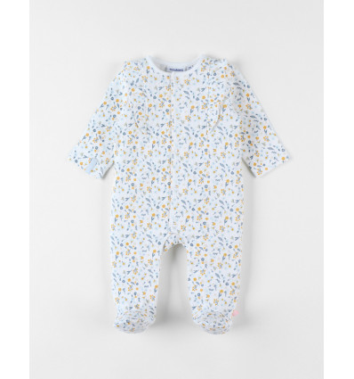 NOUKIES Pyjama bloemenprint - ecru - 0m