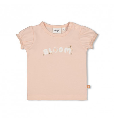 FEETJE G T-shirt BLOOM WITH LOVE - roze- 74